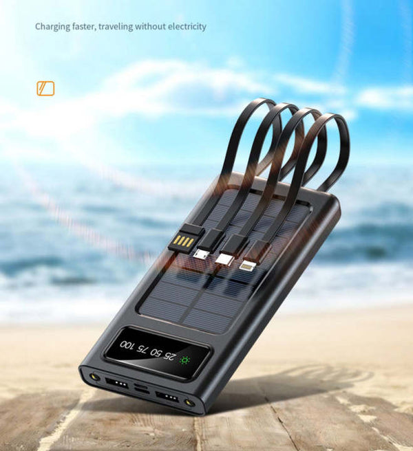 Solar Power Bank Portable Fast Charger
